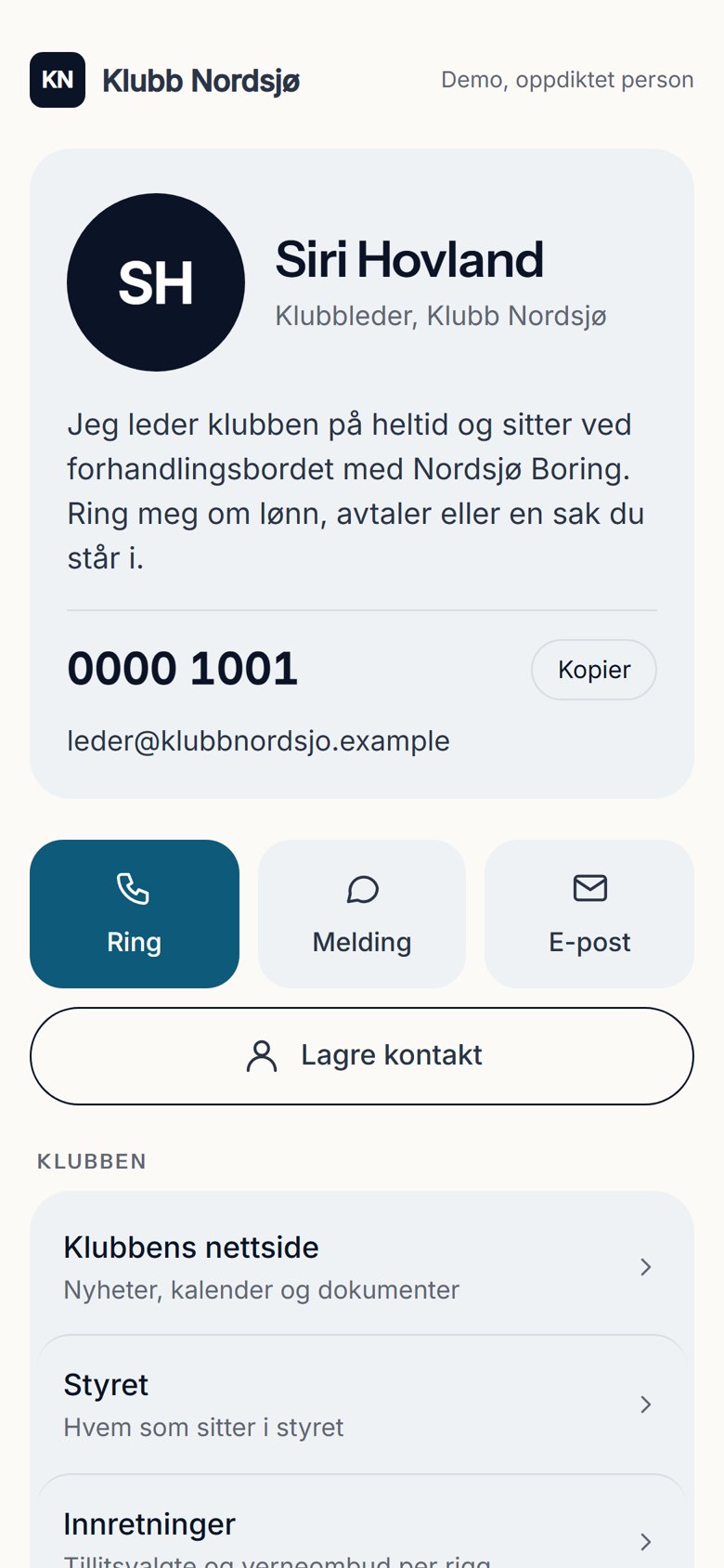 Det digitale kortet til Siri Hovland
