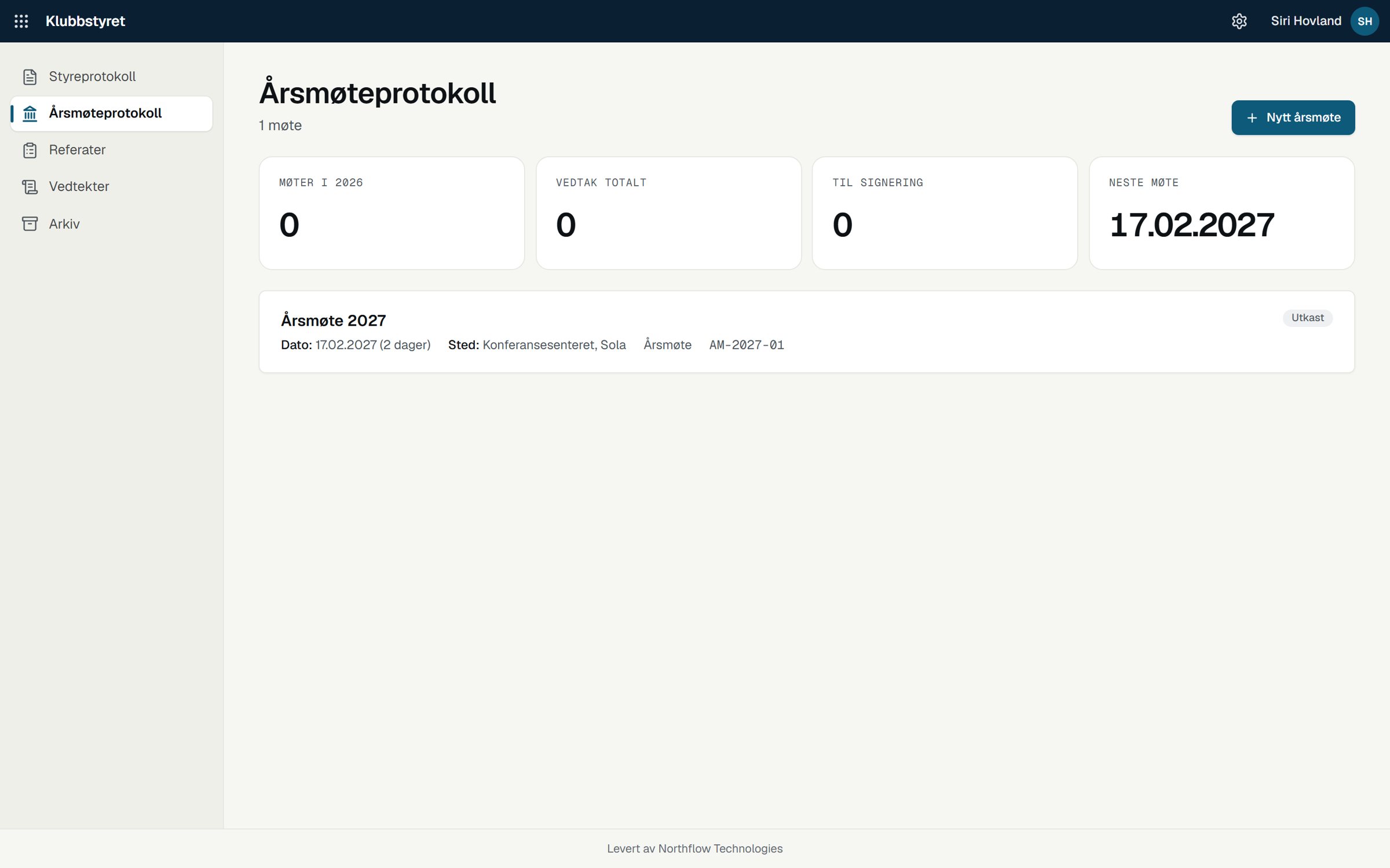 Årsmøtet etter SAFEs mal